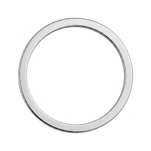 Anello piatto da 35 mm, accessorio per gioielli, cerchio in metallo color argento per lavori artigianali e progetti fai da te - Product Image 2