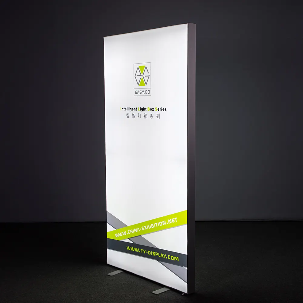 Tianyu High Quality Exhibition Advertising Fabric Sign Light Box Display Custom 1x2m Express Set Up Led Lightbox