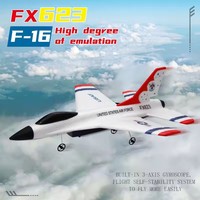 CQZNRC FX623 F16 Avion RC 2.4G 2CH en mousse EPP, modèle de planeur télécommandé, jouet d'extérieur