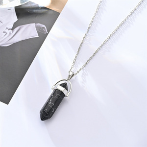 Collier élégant <span class=keywords><strong>en</strong></span> <span class=keywords><strong>pierre</strong></span> naturelle <span class=keywords><strong>de</strong></span> quartz rose, améthyste et turquoise pour femmes, Resoul Healing - Product Image 5
