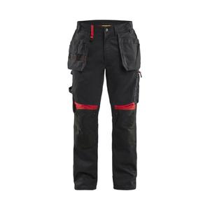 BLAKLADER - 155518609956D112 Craftsman <b>trousers</b> Black/<b>Red</b> - EAN 7330509753262 WORK <b>TROUSERS</b> <b>CARGO</b> WORK <b>TROUSERS</b> - Product Image 1