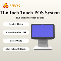 Sistema de Punto de Venta Todo en Uno con Caja Registradora, Pantalla Táctil Capacitiva de 11.6"+11.6", Resolución 1366*768, Terminal POS para Negocios