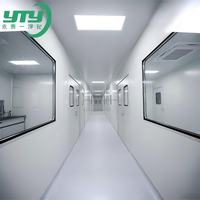 Bilik Bersih Modular ISO 7 dengan Filter HEPA FFU, Rangka Aluminium, Meja Bersih untuk Laboratorium Medis