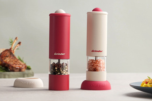 Elektrische Kunststoff-Pfeffermühle für die Küche zu Hause Frisch gemahlene Gewürz-Pfeffer-Mahl flasche - Product Image 2