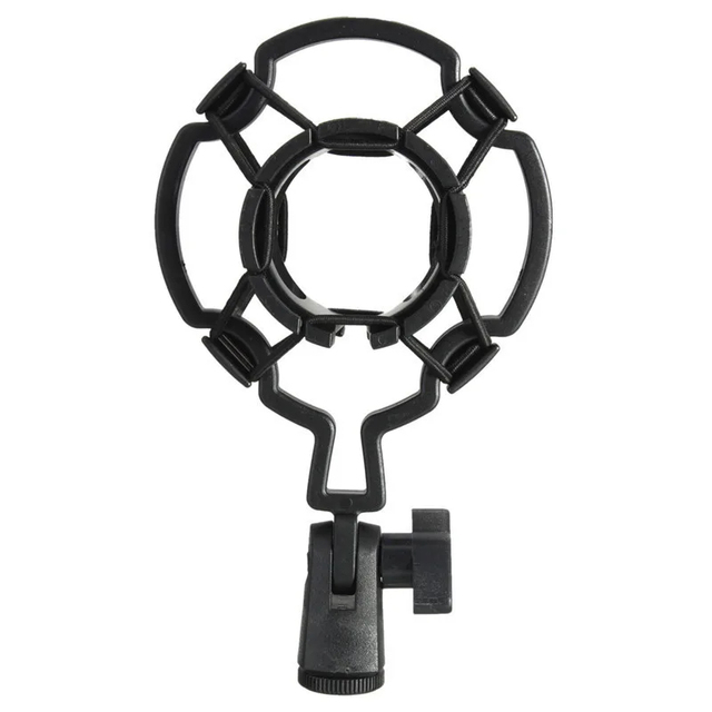 YEAH Universal Plastic Anti-Vibration Mic Bracket Holder 43mm-47mm Diameter Condenser Microphone Shock Mount