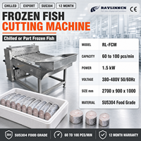 Usine d'Exportation Machine Professionnelle à Couper le Poisson Congelé SUS304 Longueur de Tronçon Réglable pour Chanos Morceaux