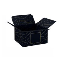 Bonne qualité noir mat 16 "X16" X4 "boîte d'expédition en carton ondulé tasses à café boîtes d'emballage