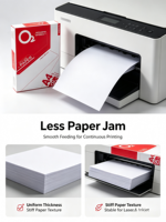 Papier de copie QIYIN O2 A4 70g/m² 80g/m² 100% pâte de bois vierge anti-blocage pour impression de bureau