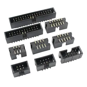 2.54mm Pitch SMT DC3 Male Connector 6 8 10 12 14 16 20 24 26 34 40 Pin Box Header IDC Socket 6P 8P 10P 12P 14P 16P 20P 40P