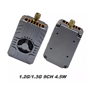 Transmisor de video de 1.2G 1.3G 9CH 4.5W para drones FPV, VTX de alta potencia de aleación de aluminio con ventilador de refrigeración - Product Image 1