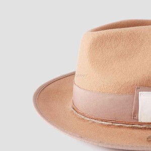 หมวกสักหลาดขนกว้างแบนหมวกเฟโดร่าลูกปัดไม้สไตล์โบโฮพร้อมสายรัดสำหรับตกแต่งสำหรับหมวกเฟโดรา - Product Image 6