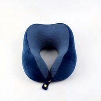 Coussin de voyage ergonomique en mousse à mémoire de forme en U pour le cou, certifié BSCI, pour le bureau et la voiture, avec sac de transport, vente en gros