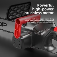 Scie circulaire industrielle sans balais 21V de 12 pouces pour bricolage, à une main, avec batterie lithium-ion 3Ah, pour l'élagage du bois, profondeur de coupe 320mm, 1000W