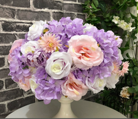 Meistverkaufter Realistischer Weicher Moderner Lotus Rosa-Lila Künstlicher Blumenläufer Faux-Blumen Hochzeitsgang Tischdekoration Valentinstag