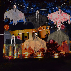 DAMAI Halloween Decorations Hanging Ghost Halloween Hanging Skeleton Ghosts Skeleton Flying Ghost Halloween Animated Props - Product Image 4