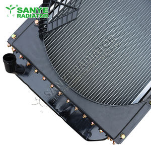 Su misura gruppo radiatore 4105 rame alluminio serbatoio acqua radiatore per macchine edili escavatore - Product Image 4