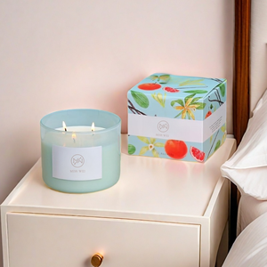 Triple Wick <strong>Citrus</strong> Vanilla Scented <strong>Candle</strong> 15.8oz Eco Soy Blend Mood Boosting Home Aromatherapy &amp; Long Lasting Uplifting Gifts - Product Image 3