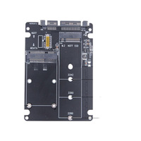 Carcasa Externa para Disco Duro SSD M2 a SATA3, Adaptador de Puerto Serial NGFF/mSATA, Tarjeta Adaptadora de Doble Uso, Dos en Uno, en Stock