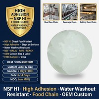 NSF H1 Hoge Adhesie Voedselveilige Smeermiddel Waterbestendig Vleeszaagketting Drank Oven OEM Aangepast Label Lage MOQ