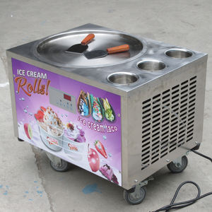 Máquina de Helados Kolice ETL de 45 cm, Mini Máquina de Helados de Mesa con 3 Tanques para <span class=keywords><strong>Tacos</strong></span> Enrollados y Helados Batidos - Product Image 3