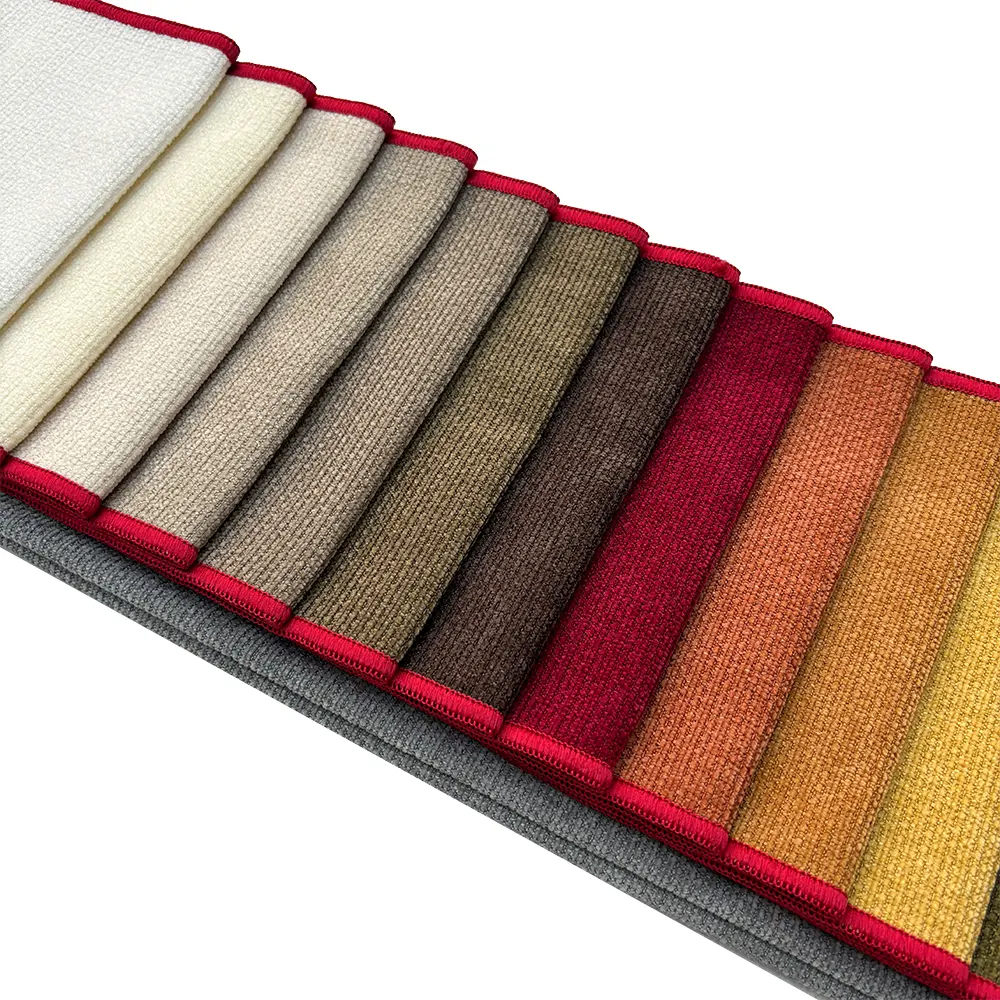 Weipai New Design Stoffhersteller Großhandel Chenille-Material Polyester einfarbig Lager Sofa Polsterstoff