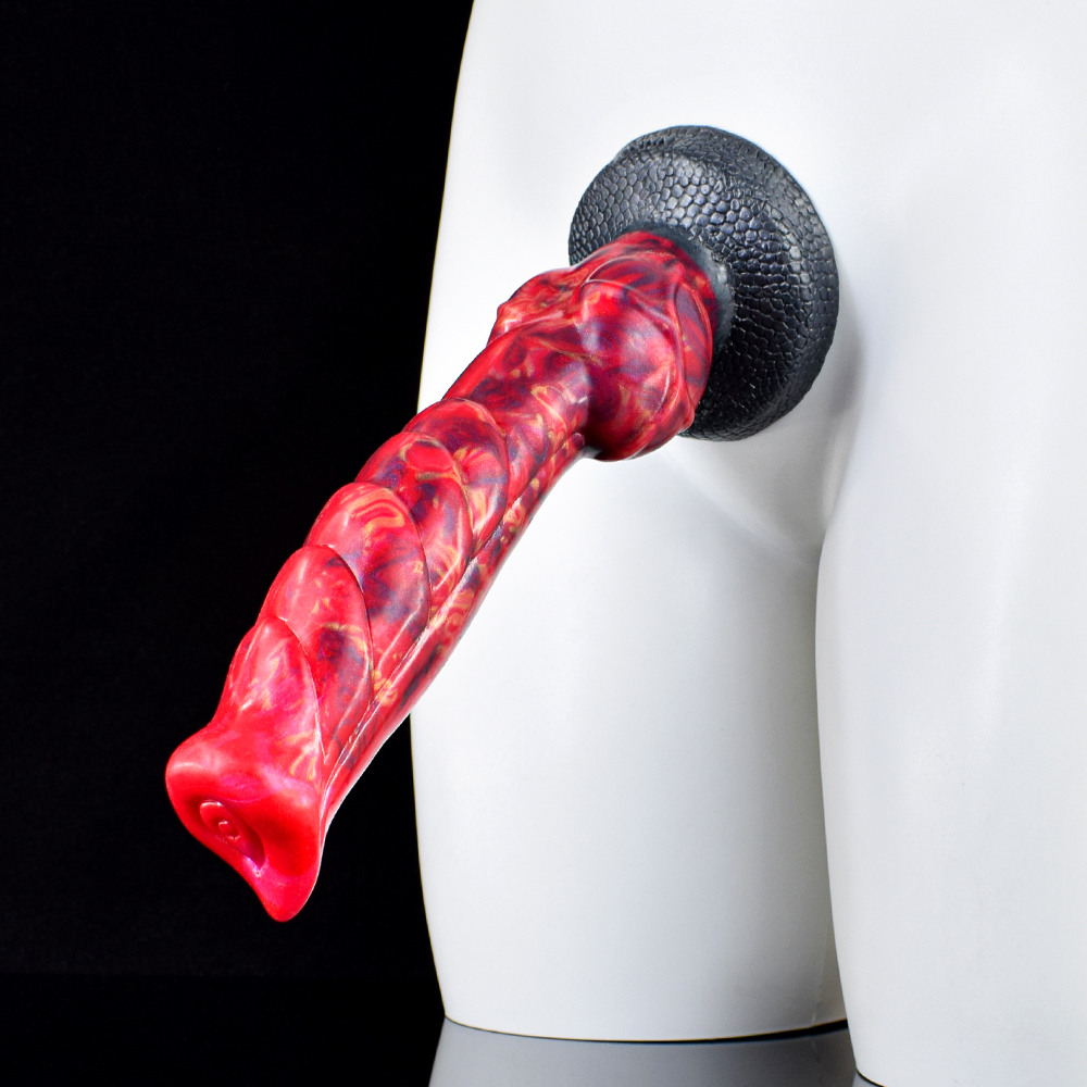 Faak New Dog Knot Dildo - Soft Liquid Silicone Anal Plug for Women
