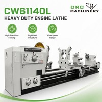 Tour horizontal robuste à commande manuelle CW61140L-3000 à 4 outils et 2 axes