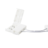 Connecteur de bande LED à 2 broches, mâle et femelle, sans soudure, pour câble flexible