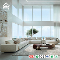 Ensemble de canapés sectionnels en forme de L avec pieds en métal de luxe, canapé moderne en tissu bouclé Sherpa, meubles sur mesure pour toute la maison, fournisseur unique