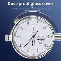 Precise 0-10mm Dial Indicator Gauge 0.01mm Resolution Concentricity Test Measure Instrument Tools Electronic Accessories