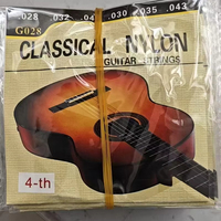 Set senar gitar klasik Model laris G280 nilon kuningan 1 2 3 4 5 6 senar Aksesori Gitar
