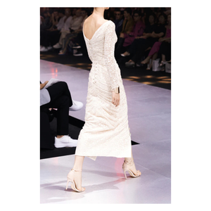 Vente en gros de robes robe de soirée pour femme Sunrise Muse tissu écologique étiquettes personnalisées Enzo & Leo grossiste Vietnam - Product Image 3