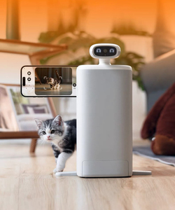Dispensador Inteligente de Comida para Mascotas con Cámara HD 1080P, Alimentador Automático, Capacidad de 2.5L, Ecológico, Funciona con Batería, Visión Nocturna, Vista de 360°, 4X - Product Image 5