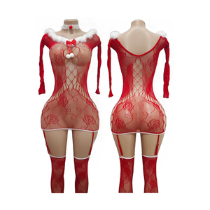 Maxsun Exotic Dance Wear Séduction Perspective Taille Haute À Manches Longues Sac Serré <span class=keywords><strong>Fesses</strong></span> Hot Girl Sexy Dance Wear - Product Image 4