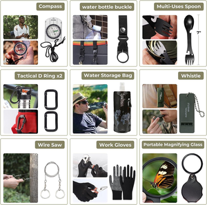 ORIPOWER Kit <span class=keywords><strong>de</strong></span> Primeros Auxilios para Auto, Viajes y Hogar - Kit <span class=keywords><strong>de</strong></span> Emergencia para Senderismo, Camping y Actividades al Aire Libre FA134 - Product Image 5