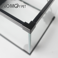 NOMOY PET Aquarium en verre écologique pour tortues et poissons, paludarium auto-circulant anti-algues pour la plantation