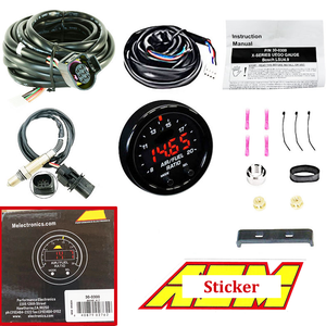 AEM 30-0300 X-시리즈 와이드밴드 게이지 AFR O2 공연비용, LSU 4.9 0258017025 17025 산소 센서 및 스티커 포함, 2 1/16인치 52MM - Product Image 1