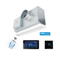 Diffuseurs de VAV montés au plafond de contrôle de flux d'air de système de CVC avec le chauffage pour le système de Ventilation d'air d'échappement de termianle de radiateur
