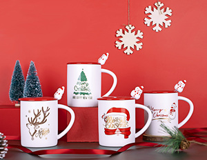 Factory Hot Sale 380ml Christmas Gift Cup Ceramic Coffee Mug Christmas Coffee Cups <b>Personalised</b> Mug Cute Mugs - Product Image 2