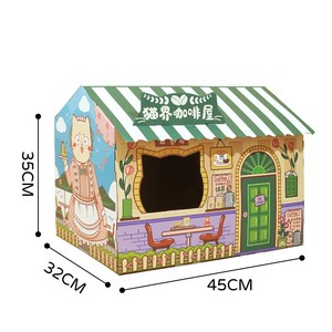 Carta ondulata ecologica graffio gatto Scratcher casa Lounge Design divertente negozio - Product Image 2
