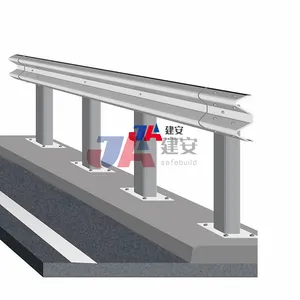 Municipal Guardrail Traffic Safety Road Barrier Hot Dipped Galvanized W-Beam Highway Guard Rail
