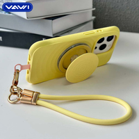 Support magnétique en silicone ondulé VAWI H01, support magnétique tendance pour iPhone, pour Samsung Android, étui magnétique pour téléphone portable