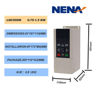 Haute Performance 0.75kw 380V onduleur triphasé convertisseur de fréquence contrôlé par vecteur Vfd onduleur à fréquence Variable 220V