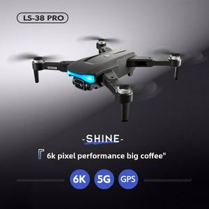 โดรน LS38 Pro แบตเตอรี่ใช้งานได้นาน พร้อมระบบ GPS คืนส่งอัตโนมัติ กล้อง HD ควบคุมระยะไกล สำหรับถ่ายภาพทางอากาศ ระยะส่งภาพ 5 กม. - Product Image 2