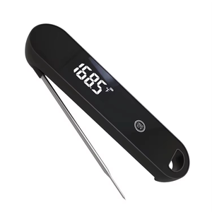 เครื่องวัดอุณหภูมิเนื้อดิจิตอลอ่านได้ทันทีแบบใหม่ที่ชาร์จ USB ขนาดใหญ่จอแสดงผล LCD เครื่องวัดอุณหภูมิอาหารและเนื้อสัตว์ - Product Image 1