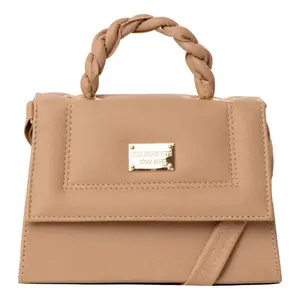 Bolso bandolera de cuero vintage Fana con asa única, impermeable, decorado con flores, para uso diario de mujer - Product Image 1