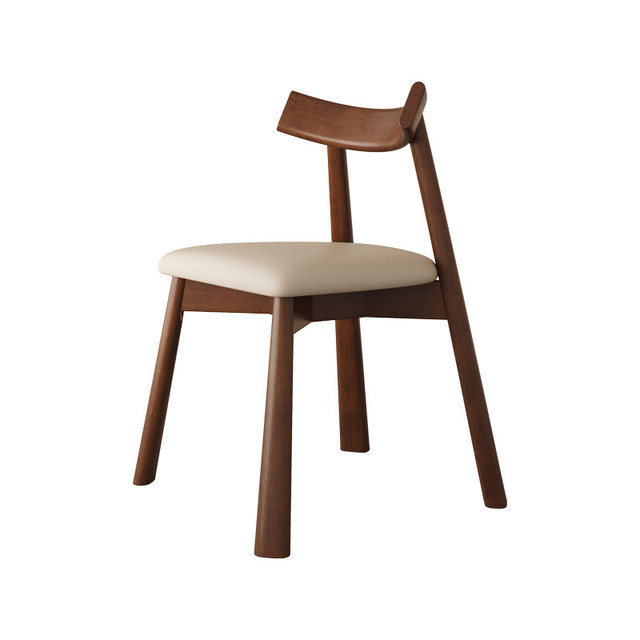 Nordic Solid Wood Dining Table Chairs Italian Minimalist Hotel Coffee Shop Negotiation Chair Upholstered Dining Chairs