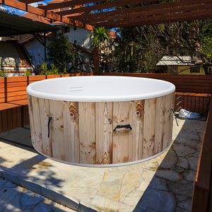 Vasca Idromassaggio Gonfiabile Rotonda Autoportante per Esterni con Getti d'Aria e LED, <span class=keywords><strong>Piscina</strong></span> Sportiva per 2 Persone - Product Image 6