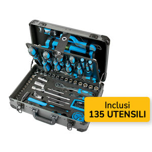 Mallette à outils Fervi 0110 avec 135 outils pour l'entretien général - Product Image 3