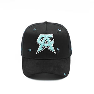 В наличии: Оригинальные винтажные бейсболки с изогнутым козырьком Alvarez, кепки-шляпы «Маг», с декором из страз для взрослых - Product Image 1